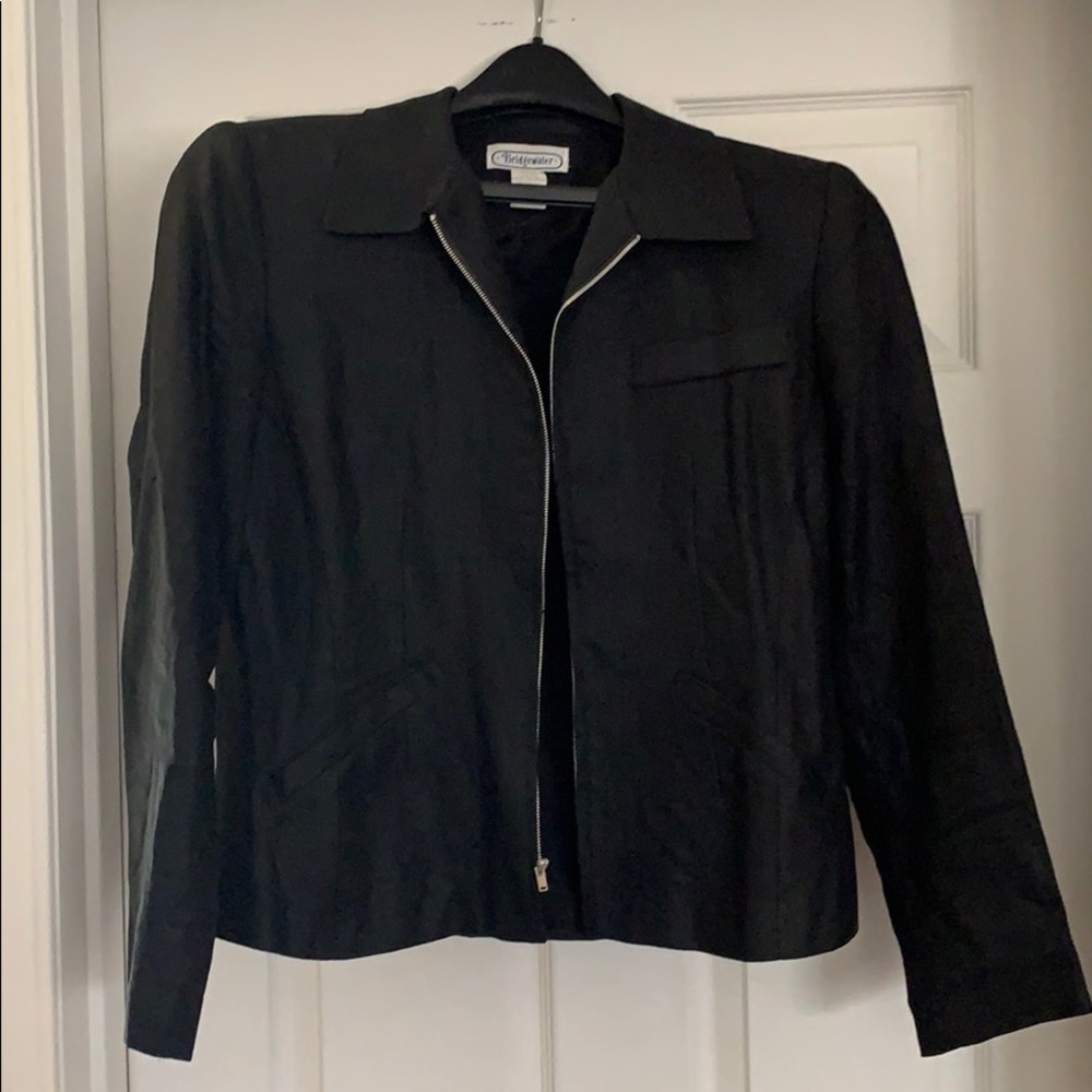 Black Linen blazer Sz 8